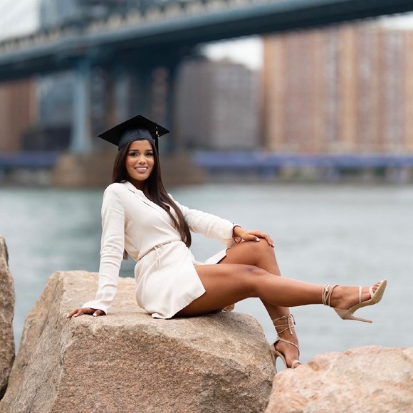 Zara Cream Tie Blazer Dress - Picture 11 of 16